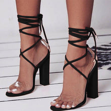 Load image into Gallery viewer, 2019 High Heels Sandals Women Pumps PVC Transparent Women Heels Fashion Shoe Women Casual Waterproof Sandalia Feminina WFQ88