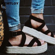 Load image into Gallery viewer, Sandals Women Wedges Shoes Pumps High Heels Summer 2019 Flip Flop Chaussures Femme Platform Sandalia Feminina  Platform