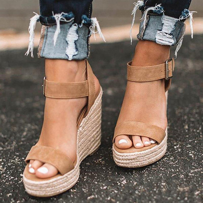 WENYUJH Women Platform Sandals Wedge Summer Sandals Pumps High Heels Platform Sandals Zapatos Mujer Sandals 2019