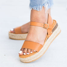 Load image into Gallery viewer, Women Sandals 2019 Wedges Shoes For Women High Heels Sandals Chaussures Femme Patform Sandals Summer Shoes Female Flip Flop Plus