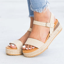 Load image into Gallery viewer, Women Sandals 2019 Wedges Shoes For Women High Heels Sandals Chaussures Femme Patform Sandals Summer Shoes Female Flip Flop Plus