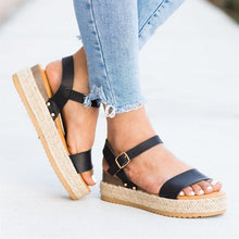 Load image into Gallery viewer, Women Sandals 2019 Wedges Shoes For Women High Heels Sandals Chaussures Femme Patform Sandals Summer Shoes Female Flip Flop Plus